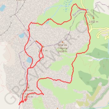 Itinéraire Sommets des Garrets, distance, dénivelé, altitude, carte, profil, trace GPS