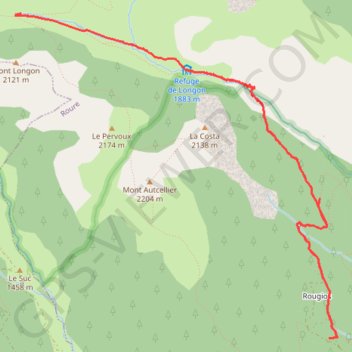 Itinéraire plateau-de-longon, distance, dénivelé, altitude, carte, profil, trace GPS
