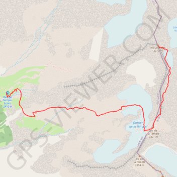 Itinéraire Pic Coolidge, distance, dénivelé, altitude, carte, profil, trace GPS