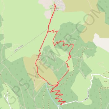 Itinéraire Piquet de Nantes, distance, dénivelé, altitude, carte, profil, trace GPS