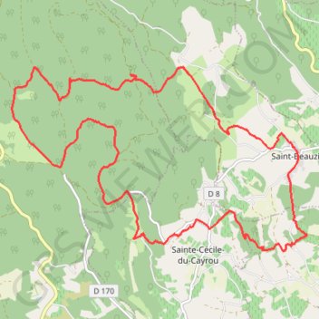 Itinéraire Saint-Beauzile-forêt de La Grésigne, distance, dénivelé, altitude, carte, profil, trace GPS