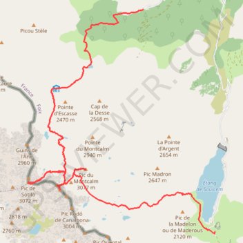 Itinéraire Partie2, distance, dénivelé, altitude, carte, profil, trace GPS