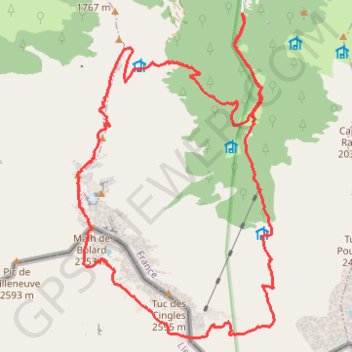 Itinéraire mail_de_bulard, distance, dénivelé, altitude, carte, profil, trace GPS