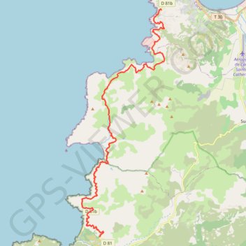 Itinéraire Corse - ES 11 : NOTRE DAME DE LA SERRA - FANGO, distance, dénivelé, altitude, carte, profil, trace GPS