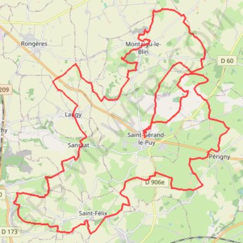Itinéraire Saint-Gérando, distance, dénivelé, altitude, carte, profil, trace GPS