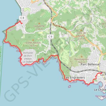 Itinéraire Saint Cyr les Lecques, distance, dénivelé, altitude, carte, profil, trace GPS