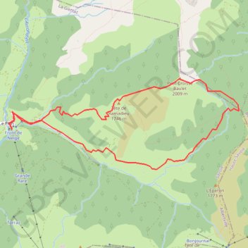 Itinéraire Petit Croisse Baulet, distance, dénivelé, altitude, carte, profil, trace GPS