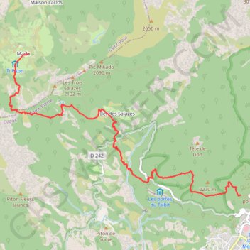 Itinéraire GRR1 Le Tour du piton des Neiges - De Cilaos à Marla, distance, dénivelé, altitude, carte, profil, trace GPS