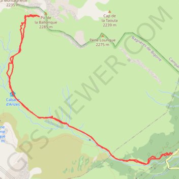 Itinéraire Pic de Ballonque, distance, dénivelé, altitude, carte, profil, trace GPS