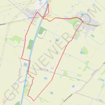 Itinéraire Circuit des éclusettes - Brouckerque, distance, dénivelé, altitude, carte, profil, trace GPS