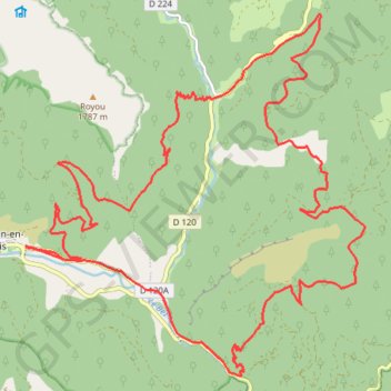 Itinéraire Ravin de Barri, Serre la Souche (Drôme), distance, dénivelé, altitude, carte, profil, trace GPS