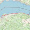 Itinéraire 1: ViaRhôna de Saint-Gingolph à Thonon par Evian, distance, dénivelé, altitude, carte, profil, trace GPS