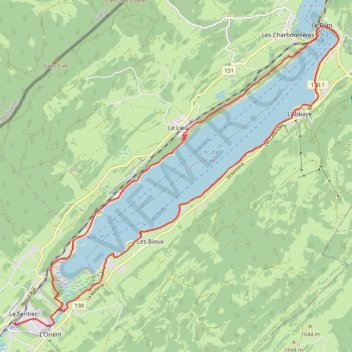 Itinéraire Le Tour du Lac de Joux, distance, dénivelé, altitude, carte, profil, trace GPS