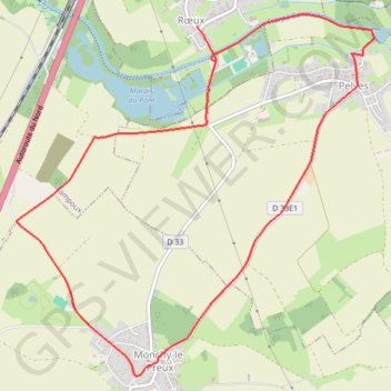Itinéraire De Roeux à Pelves via Monchy-le-Preux, distance, dénivelé, altitude, carte, profil, trace GPS