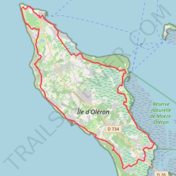Itinéraire Le_tour_de_l'île_d'Oléron, distance, dénivelé, altitude, carte, profil, trace GPS