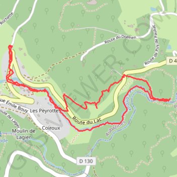 Itinéraire La Gironie (Aubazine), distance, dénivelé, altitude, carte, profil, trace GPS