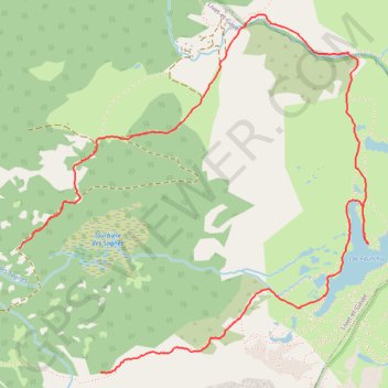 Itinéraire Balade Lac Fourchu, distance, dénivelé, altitude, carte, profil, trace GPS