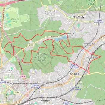 Itinéraire La Bossapas de Fausses Reposes, distance, dénivelé, altitude, carte, profil, trace GPS
