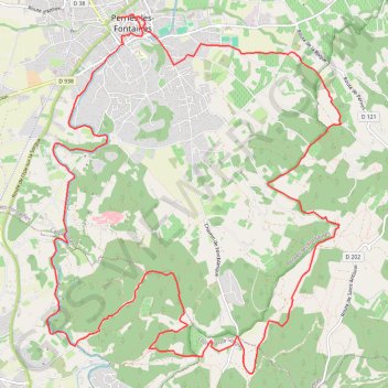 Itinéraire Perno Li Font - le canal de Carpentras - les Gipières, distance, dénivelé, altitude, carte, profil, trace GPS