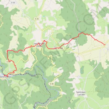 Itinéraire Monbonnet - Monistrol, distance, dénivelé, altitude, carte, profil, trace GPS