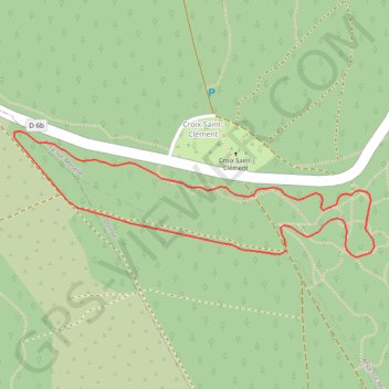 Itinéraire PARCOURS POUSSINS, distance, dénivelé, altitude, carte, profil, trace GPS