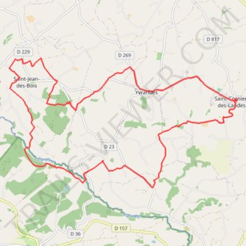 Itinéraire 21km_moyen_tinchbike, distance, dénivelé, altitude, carte, profil, trace GPS