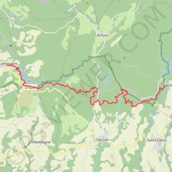 Itinéraire Rigole de la Montagne (noire), distance, dénivelé, altitude, carte, profil, trace GPS