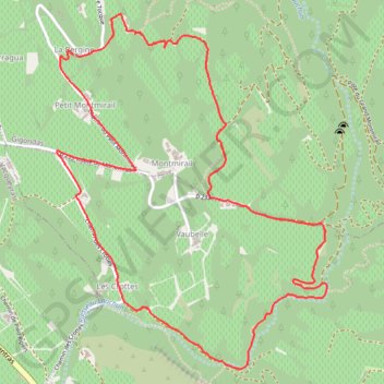 Itinéraire Moulin - Chaine - Les Crottes, distance, dénivelé, altitude, carte, profil, trace GPS