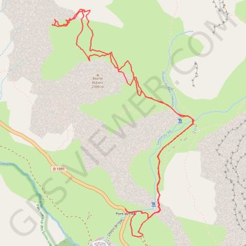 Itinéraire Roche Robert (Galibier), distance, dénivelé, altitude, carte, profil, trace GPS