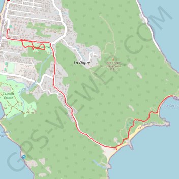 Itinéraire Randonnée de Grand Anse à Anse Cocos (la Digue), distance, dénivelé, altitude, carte, profil, trace GPS