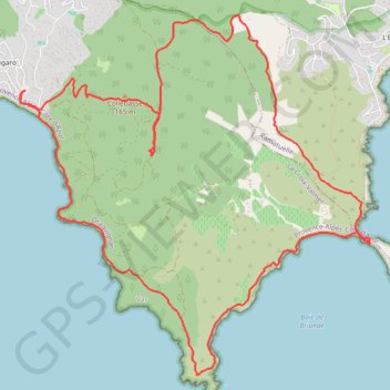 Itinéraire La Croix Valmer, distance, dénivelé, altitude, carte, profil, trace GPS