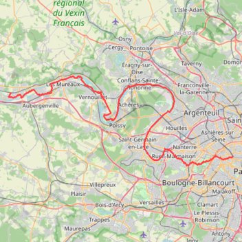 Itinéraire N1 2, distance, dénivelé, altitude, carte, profil, trace GPS