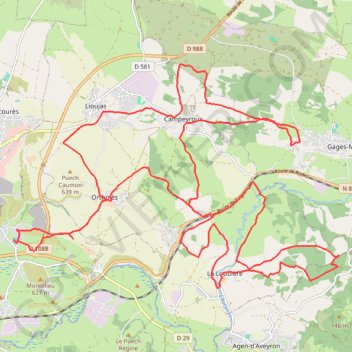 Itinéraire La Castonétoise, distance, dénivelé, altitude, carte, profil, trace GPS