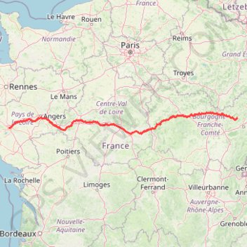 Itinéraire GOTOES Export, distance, dénivelé, altitude, carte, profil, trace GPS
