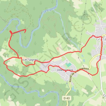 Itinéraire La passerelle himalayenne sur les Gorges du Lignon, distance, dénivelé, altitude, carte, profil, trace GPS
