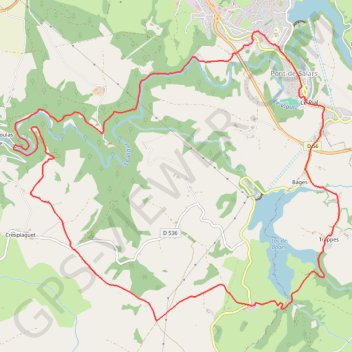 Itinéraire [Itinéraire] Sur les pas de St Georges, distance, dénivelé, altitude, carte, profil, trace GPS