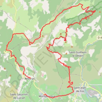 Itinéraire Le Mont Baudille, distance, dénivelé, altitude, carte, profil, trace GPS
