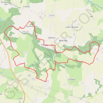 Itinéraire Péaule 13km -Circuits des moulins avec B2, distance, dénivelé, altitude, carte, profil, trace GPS
