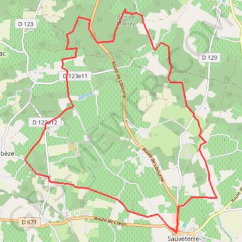 Itinéraire Boucle de sallebrubeau, distance, dénivelé, altitude, carte, profil, trace GPS
