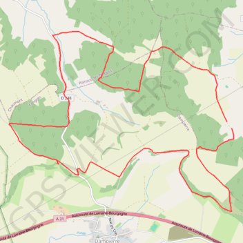 Itinéraire Chauffourt, distance, dénivelé, altitude, carte, profil, trace GPS