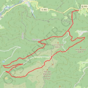 Itinéraire FAIT VTT Donon Haut Loge 20 km Deni 480 m, distance, dénivelé, altitude, carte, profil, trace GPS