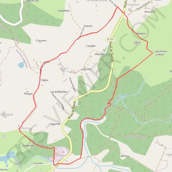 Itinéraire Thézac, la légende du vin du Tsar - Pays de la vallée du Lot, distance, dénivelé, altitude, carte, profil, trace GPS