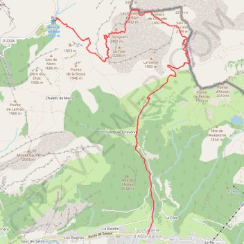 Itinéraire Chalets de Bise - Cornettes de Bise - La Chapelle-d'Abondance, distance, dénivelé, altitude, carte, profil, trace GPS