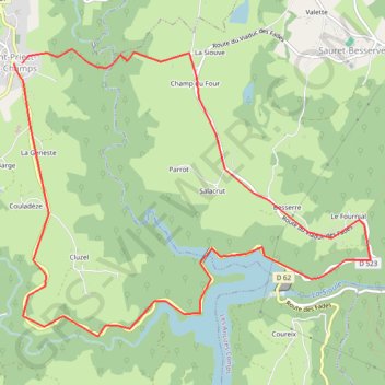 Itinéraire Tracé 057, distance, dénivelé, altitude, carte, profil, trace GPS