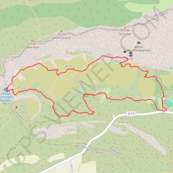 Itinéraire Montagne Sainte-Victoire - Ermitage de Saint-Ser, distance, dénivelé, altitude, carte, profil, trace GPS