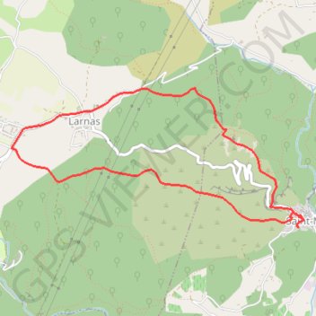 Itinéraire Hermitage Sainte Beaume (Saint Montant), distance, dénivelé, altitude, carte, profil, trace GPS