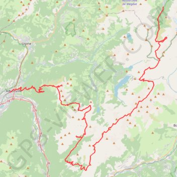 Itinéraire Tour du Beaufortain, distance, dénivelé, altitude, carte, profil, trace GPS