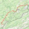 Itinéraire Grande Traversée du Jura (GTJ) - Saut du Doubs - Les Alliés, distance, dénivelé, altitude, carte, profil, trace GPS