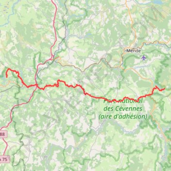 Itinéraire La Fage - Lalo, distance, dénivelé, altitude, carte, profil, trace GPS