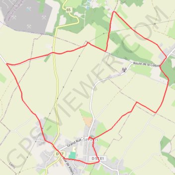 Itinéraire De Servins à Bouvigny-Boyeffles, distance, dénivelé, altitude, carte, profil, trace GPS